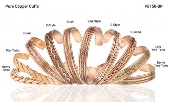 Wholesale Pure Copper Cuffs at Volume Discountin High Point, North Carol